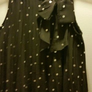 Pinky Girls Dress Pleated Polka Dot Size 10